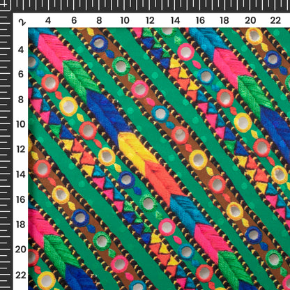 Exclusive Festive Season Gamthee Jacquard Booti Japan Satin Fabric (Width 56 Inches)