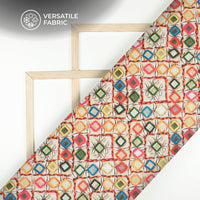 Exclusive Festive Season Gamthee Jacquard Booti Japan Satin Fabric (Width 56 Inches)