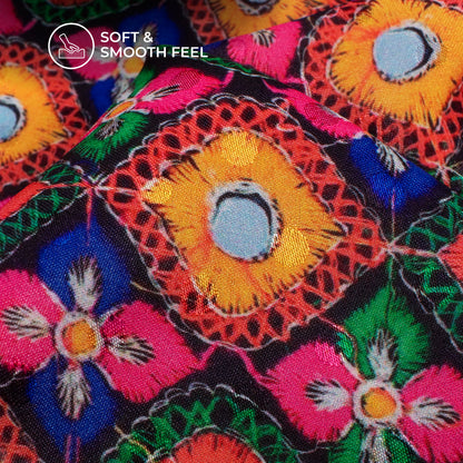 Exclusive Festive Season Gamthee Jacquard Booti Japan Satin Fabric (Width 56 Inches)