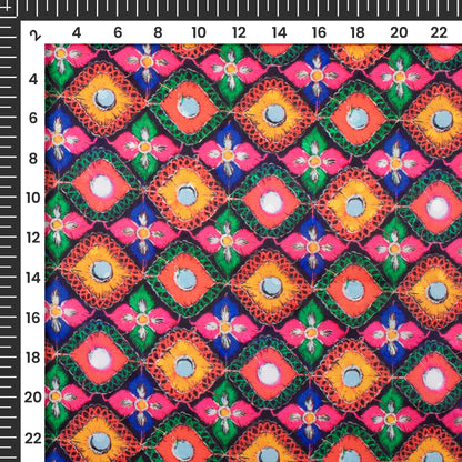 Exclusive Festive Season Gamthee Jacquard Booti Japan Satin Fabric (Width 56 Inches)