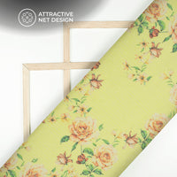 Azo Free Printed Tunisian Poly Crochet Net Fabric