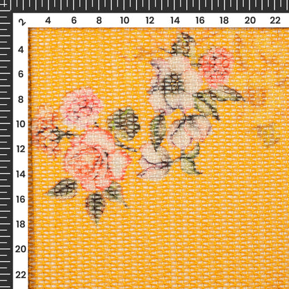 Azo Free Printed Tunisian Poly Crochet Net Fabric