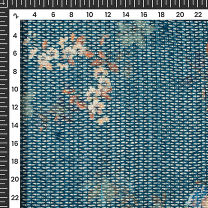 Azo Free Printed Tunisian Poly Crochet Net Fabric