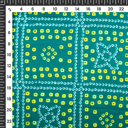 Castleton Green Bandhanii Digital Print Japan Satin Fabric