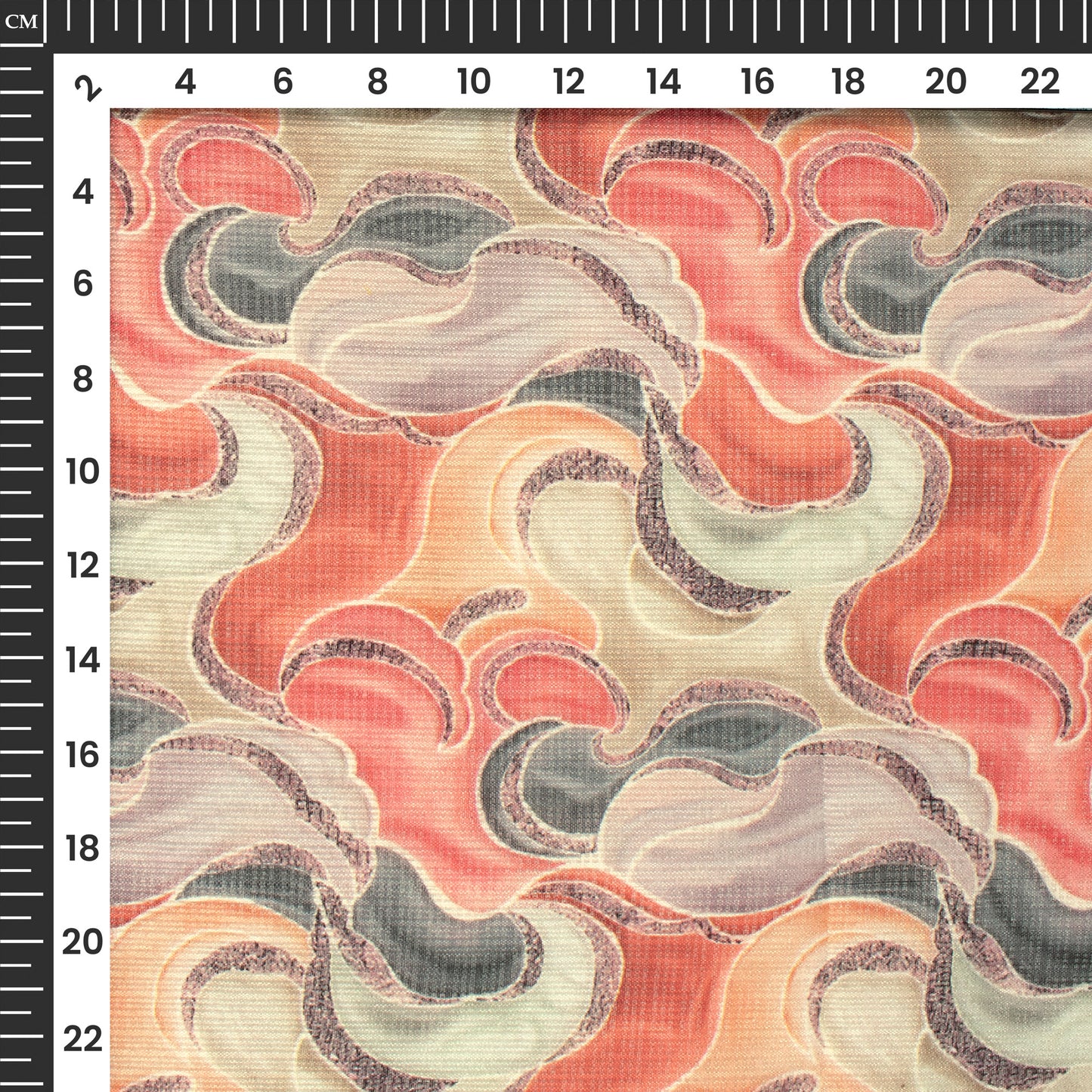 Mult-Color Geometrical Digital Print Kota Doria Fabric