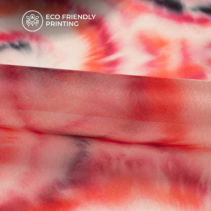 Mult-Color Geometrical Digital Print Organza Satin Fabric