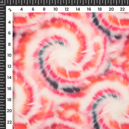 Mult-Color Geometrical Digital Print Organza Satin Fabric