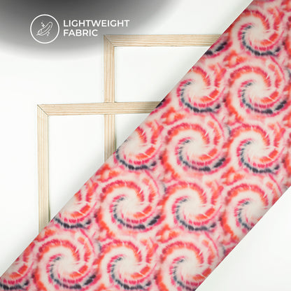 Mult-Color Geometrical Digital Print Organza Satin Fabric