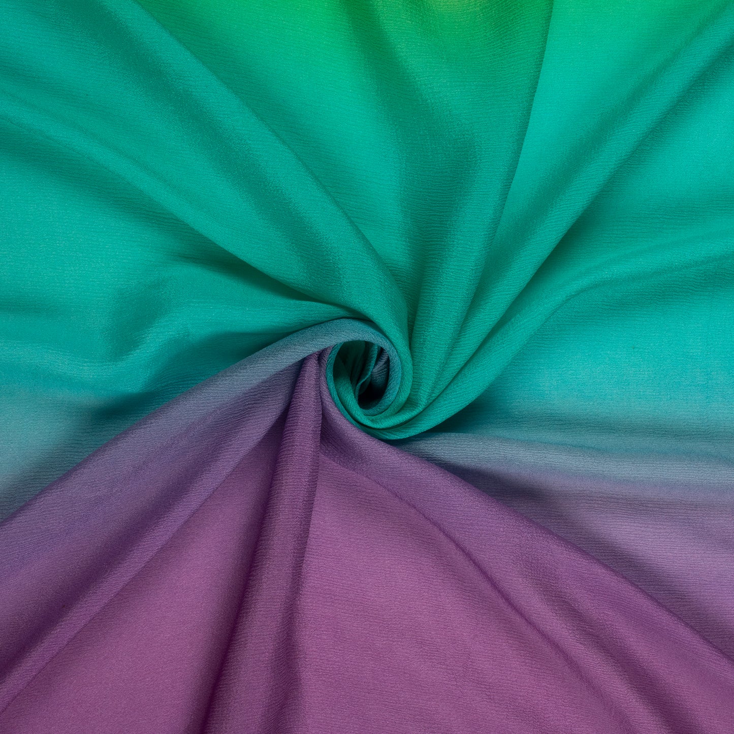 Purple Ombre Digital Print Viscose Chinnon Chiffon Fabric