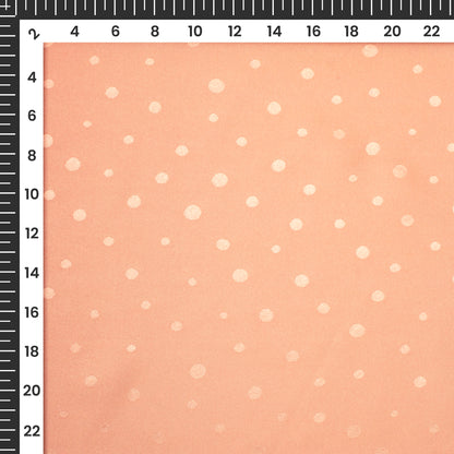 Brown Ombre Digital Print Jacquard Booti Japan Satin Fabric (Width 56 Inches)