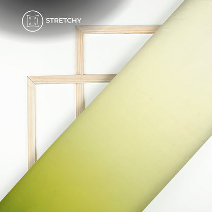 Green Lizard Ombre Digital Print Lycra Fabric (Width 58 Inches)