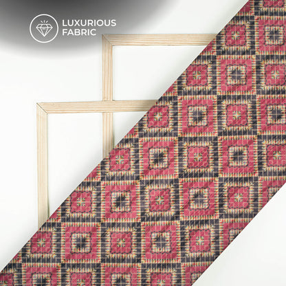 Attractive Bandhanii Digital Print Heritage Art Silk Fabric