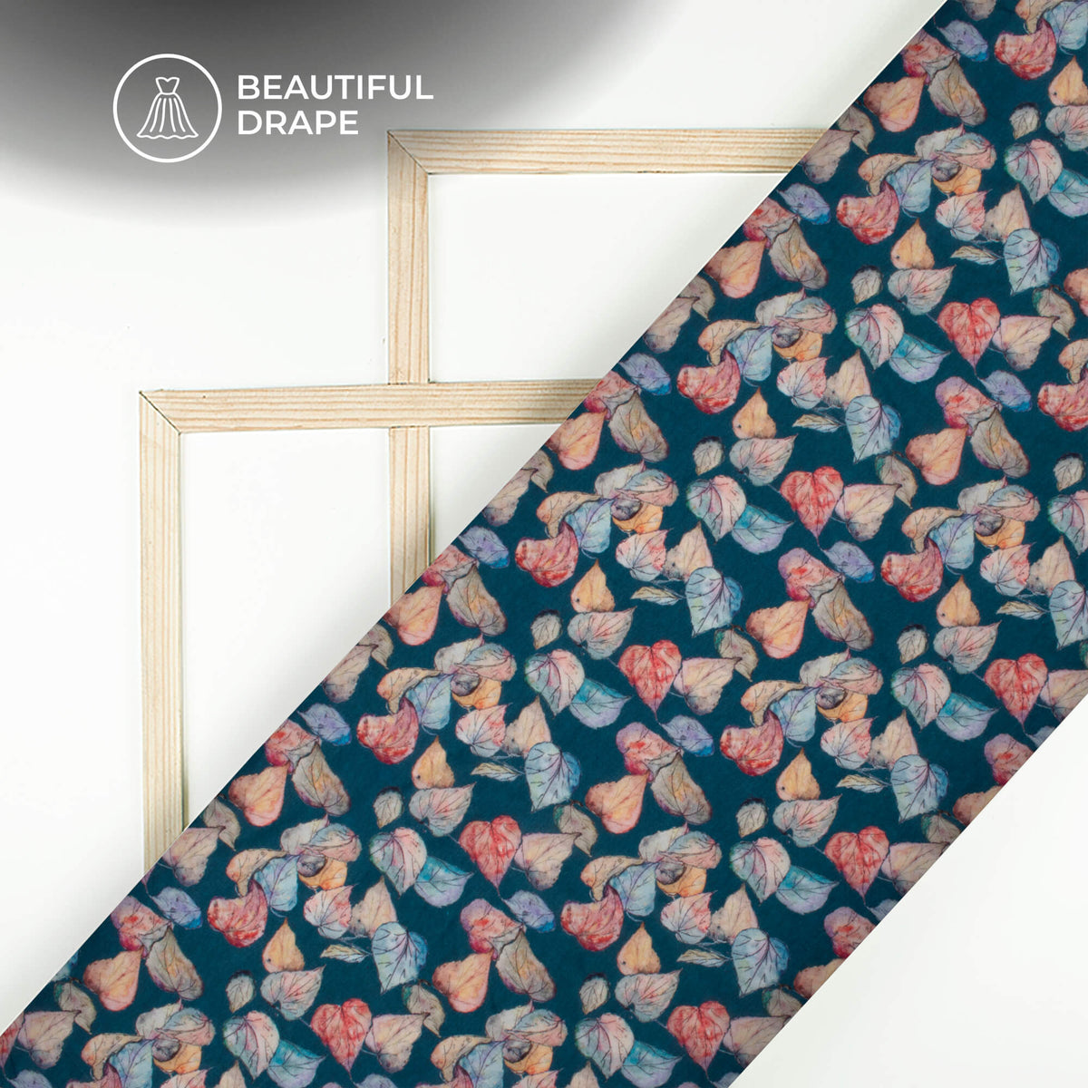 Lovely Floral Digital Print Imported Satin Fabric