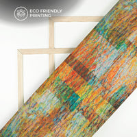 Multi Color Shiiborii Digital Print Poly Chinnon Chiffon Fabric