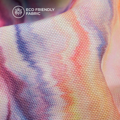 Multi Color Tye And Dye Digital Print Rayon Fabric
