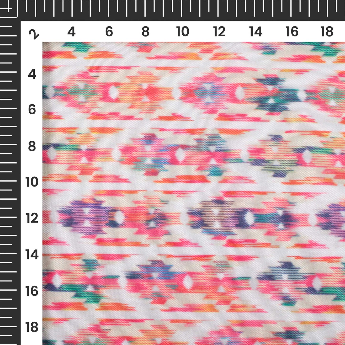 Taffy Pink Abstract Digital Print Rayon Fabric