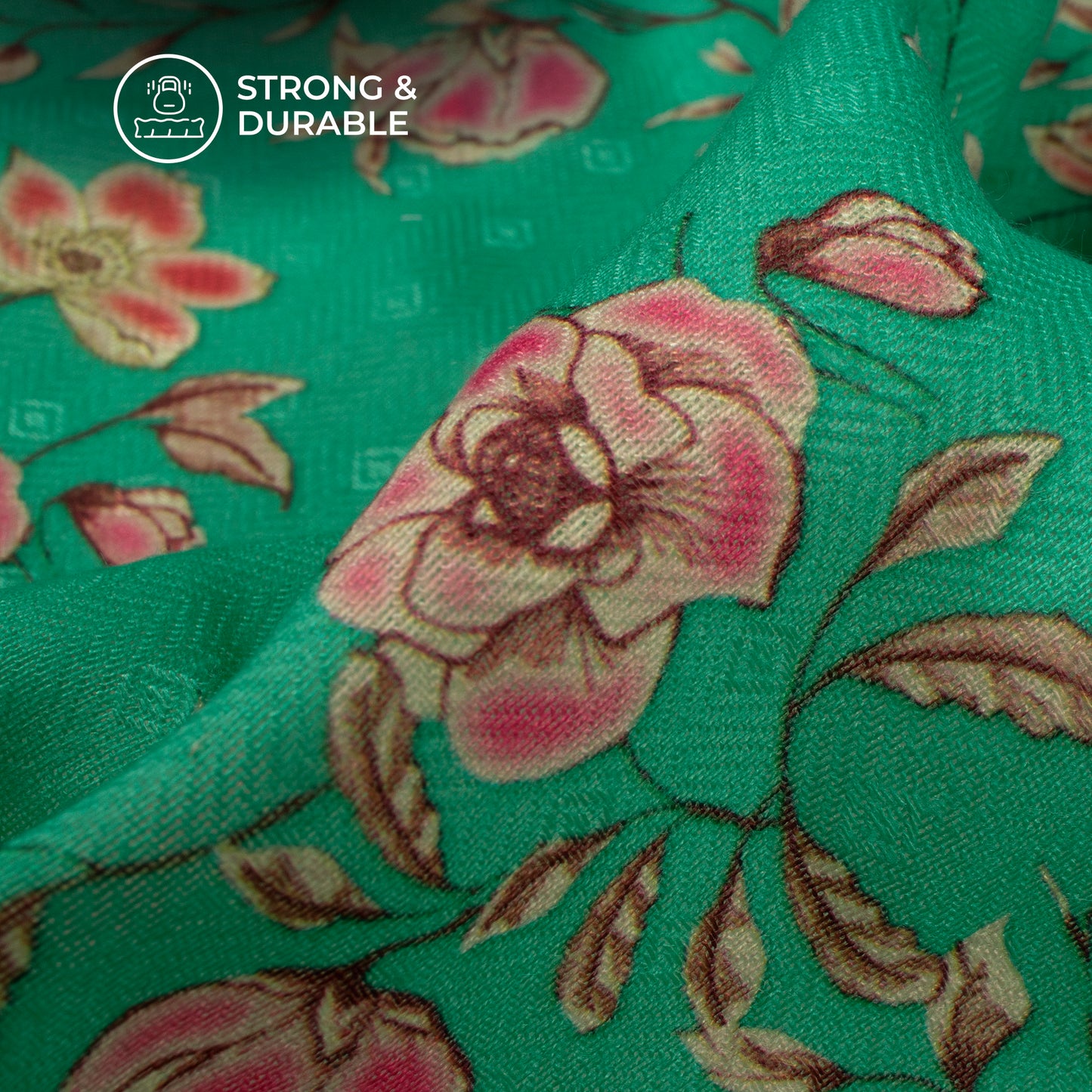 Lovely Floral Digital Print Pashmina Fabric