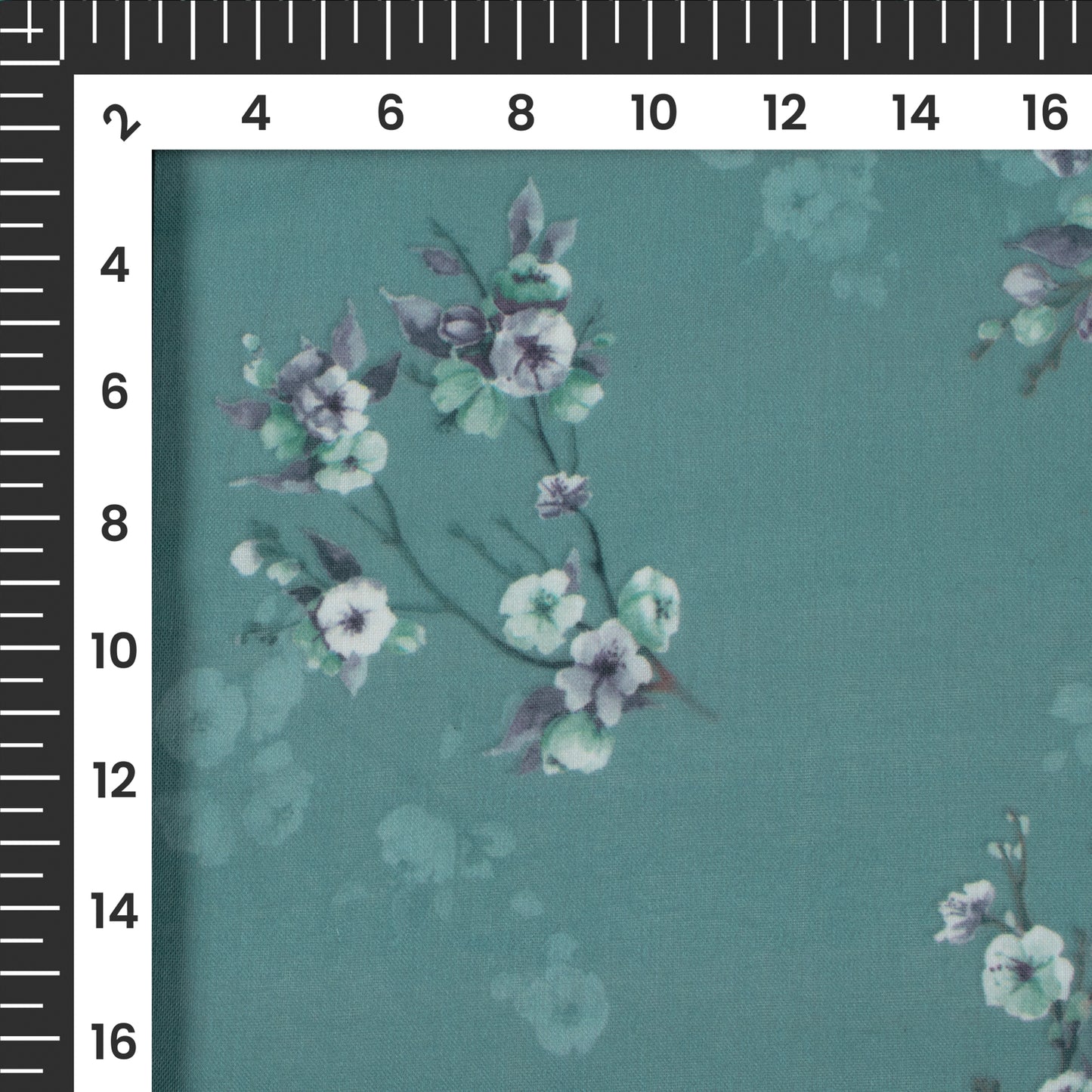 Sniffy Floral Digital Print Poly Cambric Fabric
