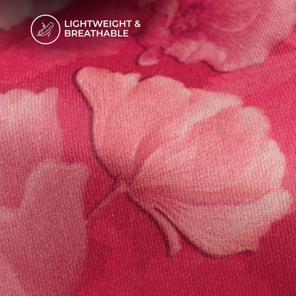 Lovely Floral Digital Print Poly Glazed Cotton Fabric