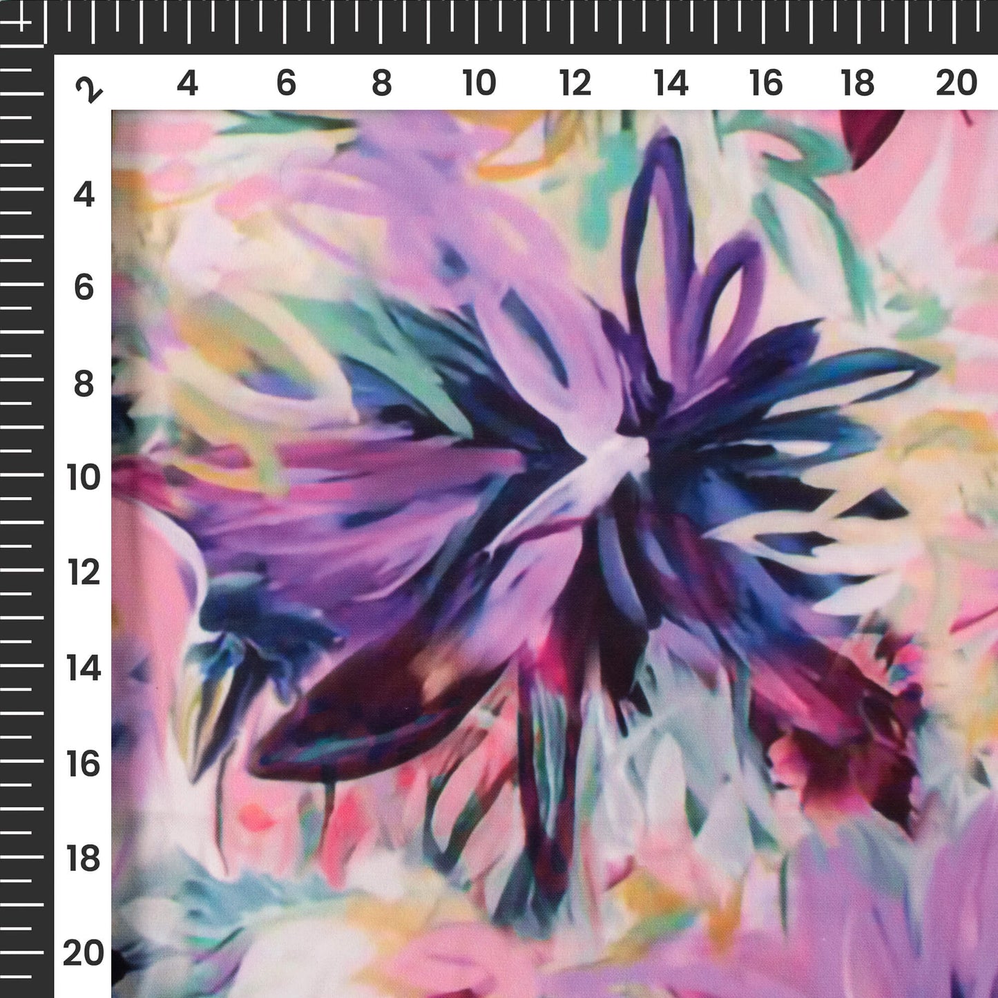 Beautiful Floral Digital Print BSY Crepe Fabric