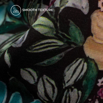 Sniffy Floral Digital Print BSY Crepe Fabric
