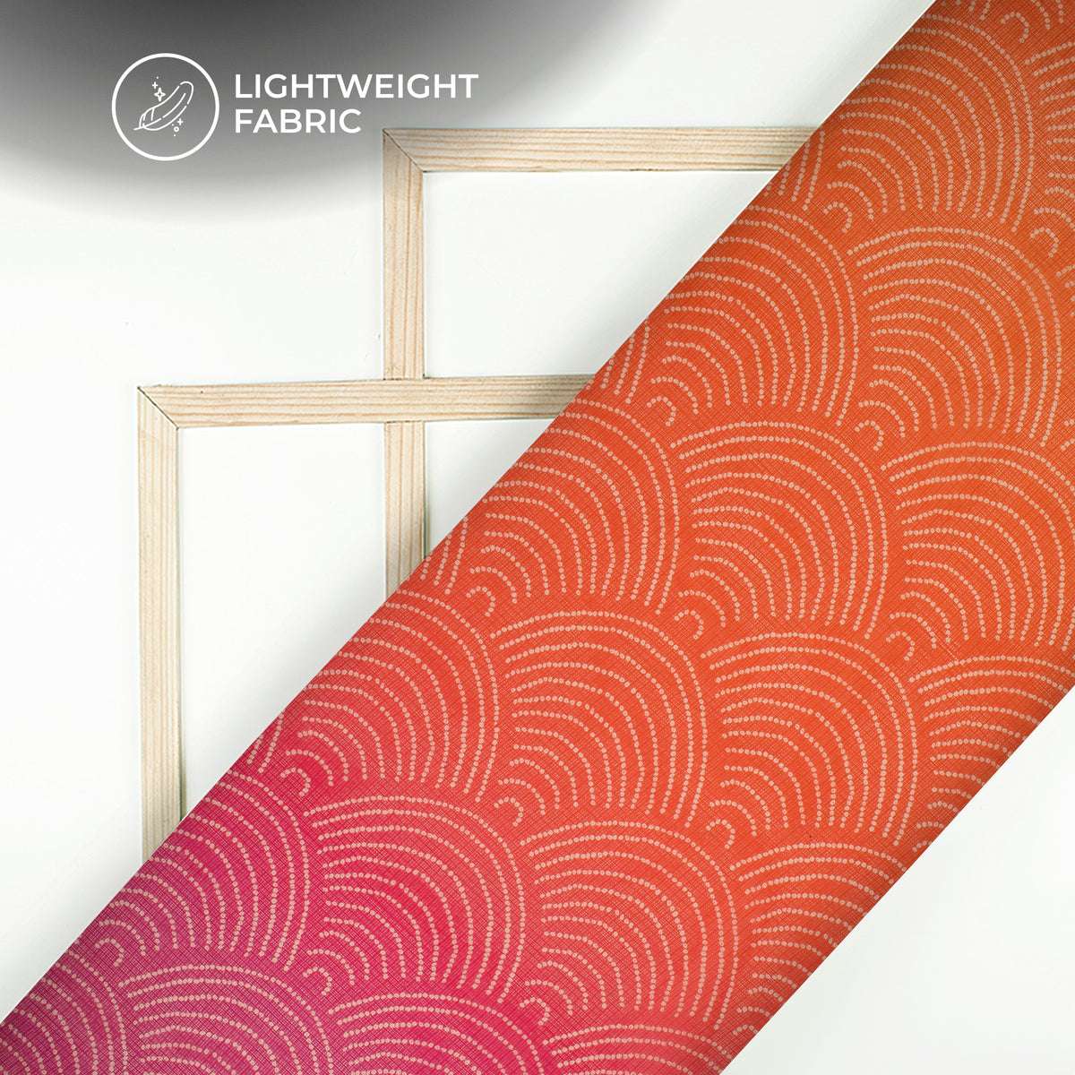 Attractive Bandhanii Ombre Digital Print Kota Doria Fabric