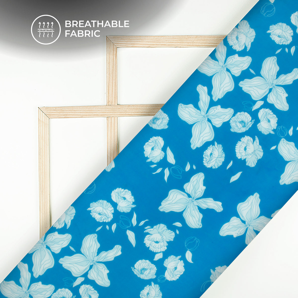 Vintage Floral Digital Print Georgette Fabric