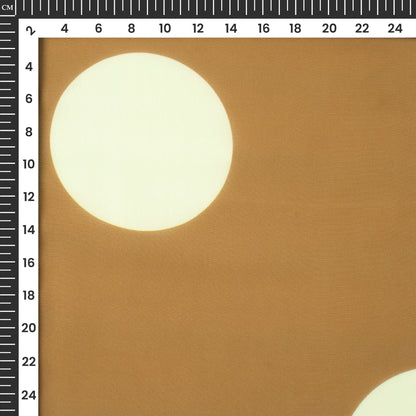 Stylish Polka Digital Print Georgette Fabric