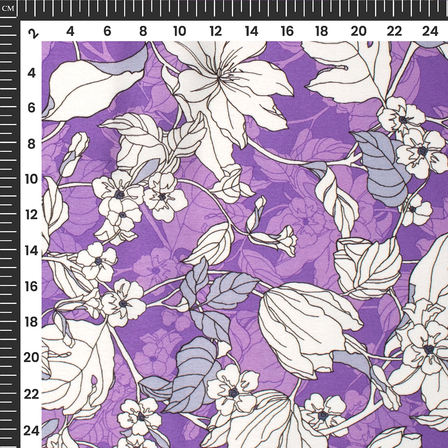 Premium Floral Digital Print Japan Satin Fabric