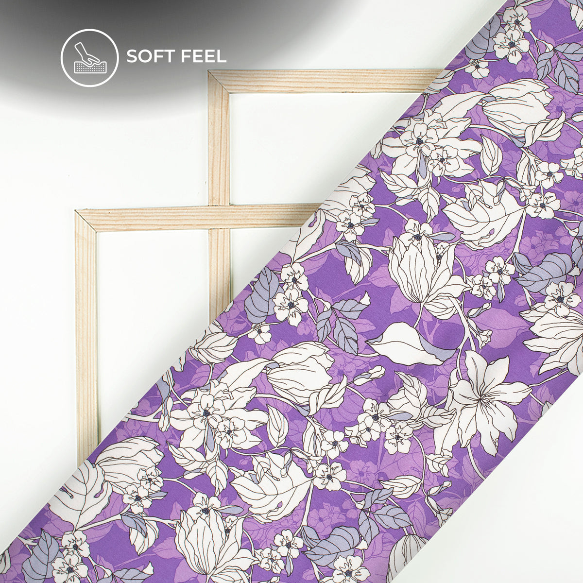 Premium Floral Digital Print Japan Satin Fabric