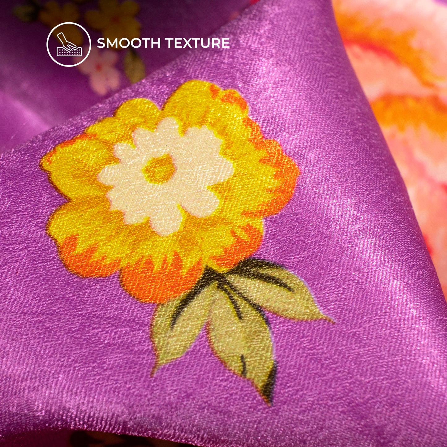 Revitalize Your Style With Floral Digital Print Lush Satin Fabric