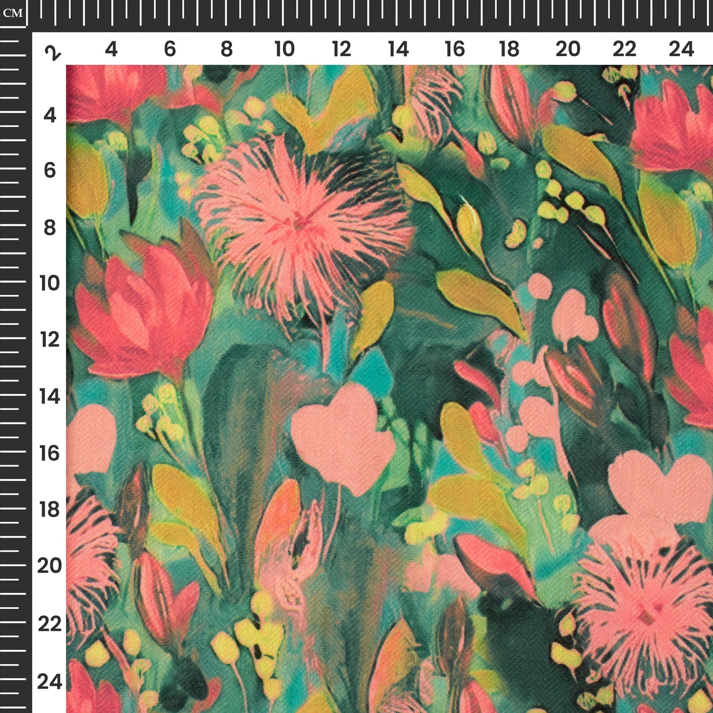 Floral Digital Print Elegant Blend Pashmina Fabric