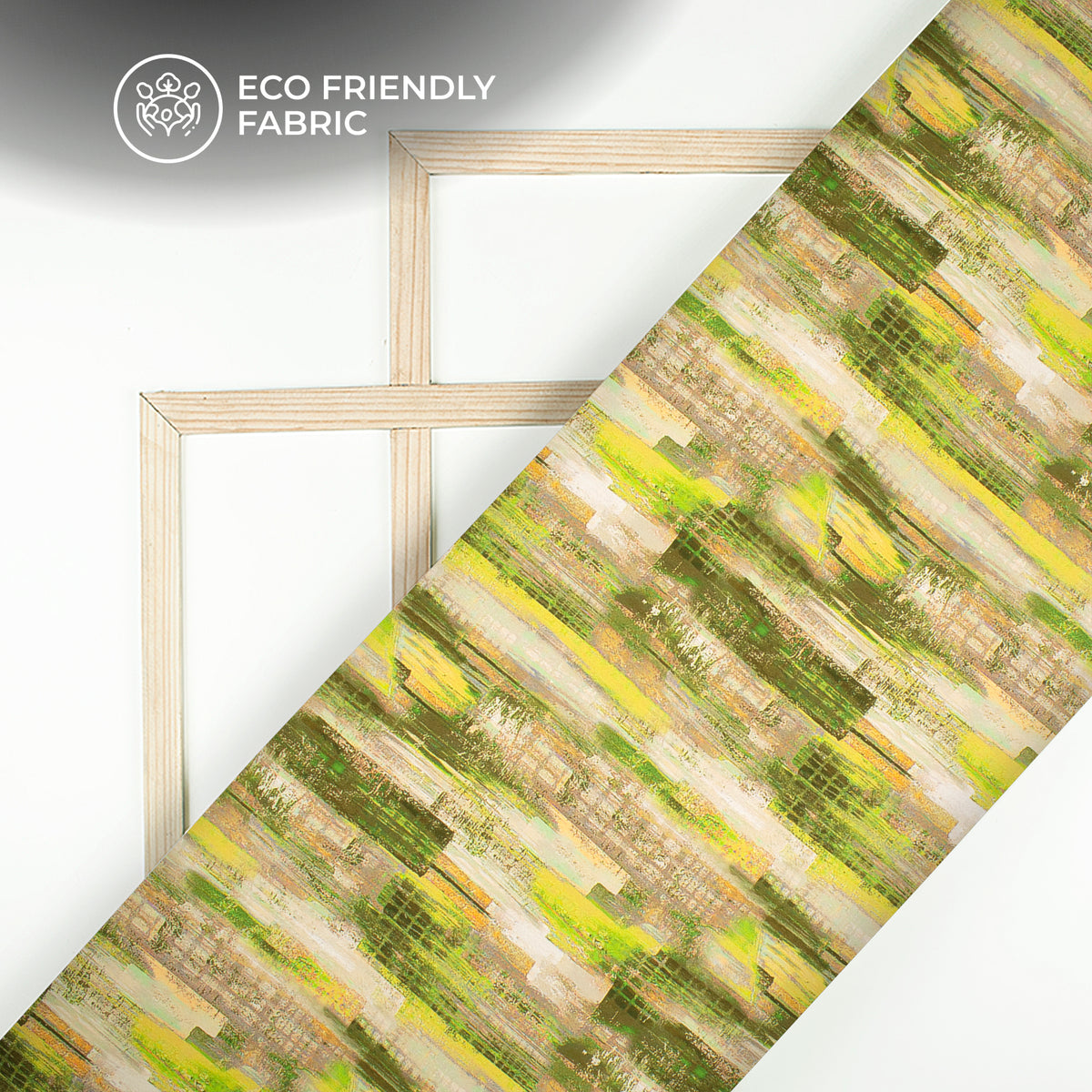 Popular  Abstract Digital Print Versatile Crepe Silk Fabric