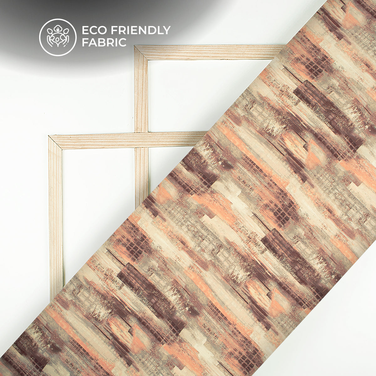 Popular  Abstract Digital Print Versatile Crepe Silk Fabric