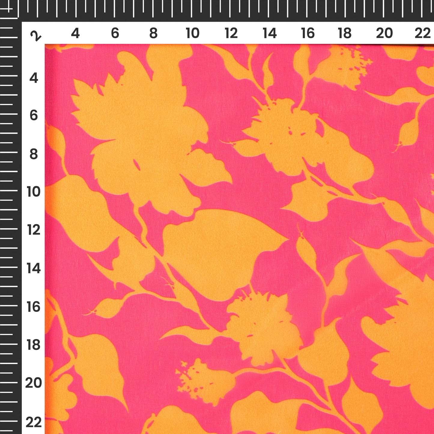 Vibrant Floral Digital Print Lightweight Georgette Fabric