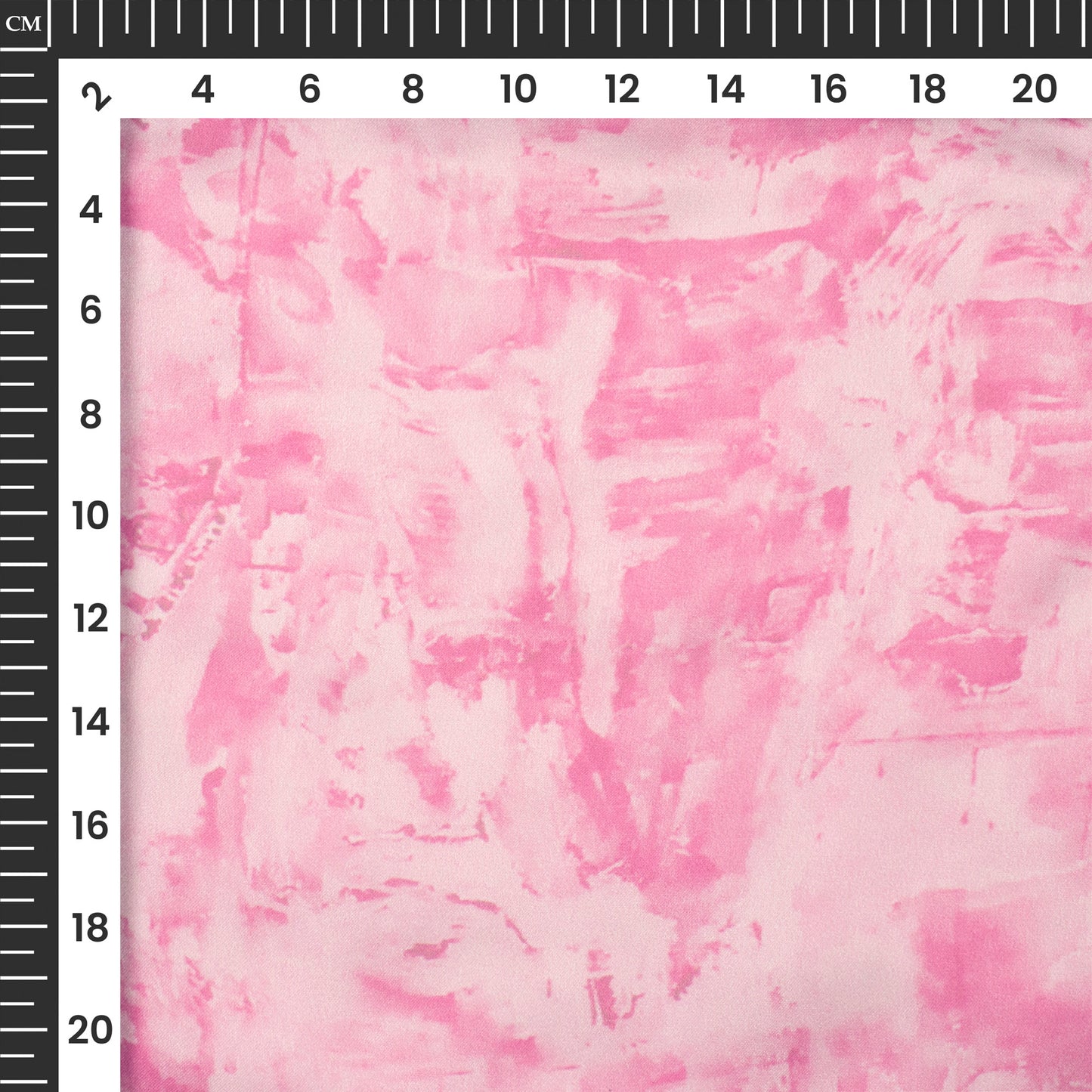Dark Pink Blue Abstract Digital Print Georgette Satin Fabric