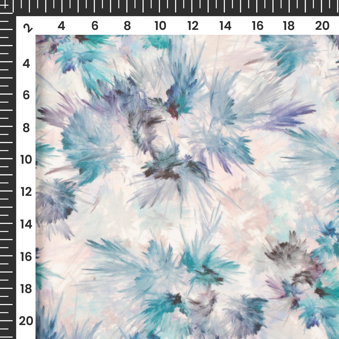Multi-Color Floral Digital Print Lightweight Georgette Fabric
