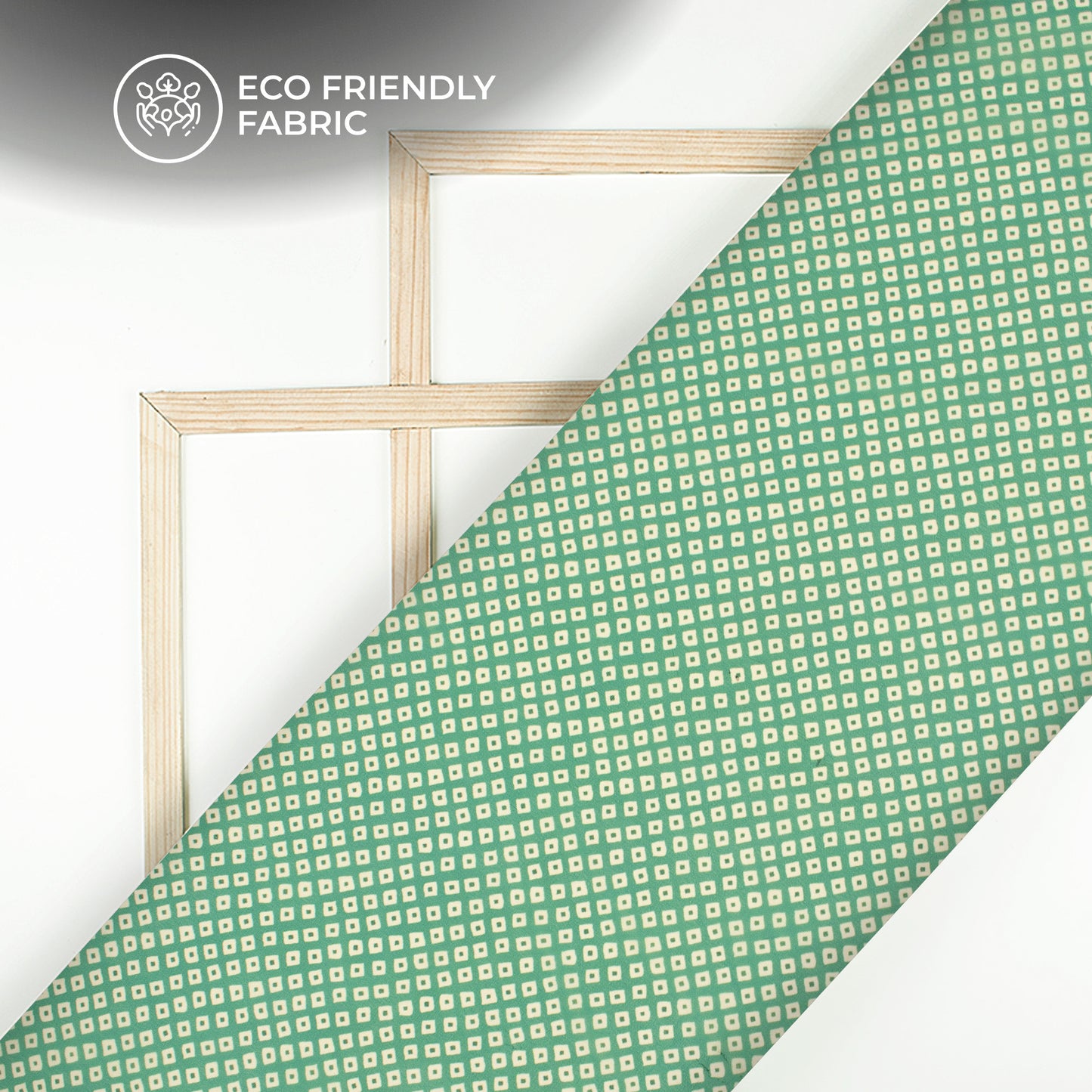 Cool Green Bandhani Digital Print Lightweight Georgette Fabric
