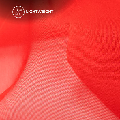 Rose Red Ombre Digital Print Matt Organza Fabric