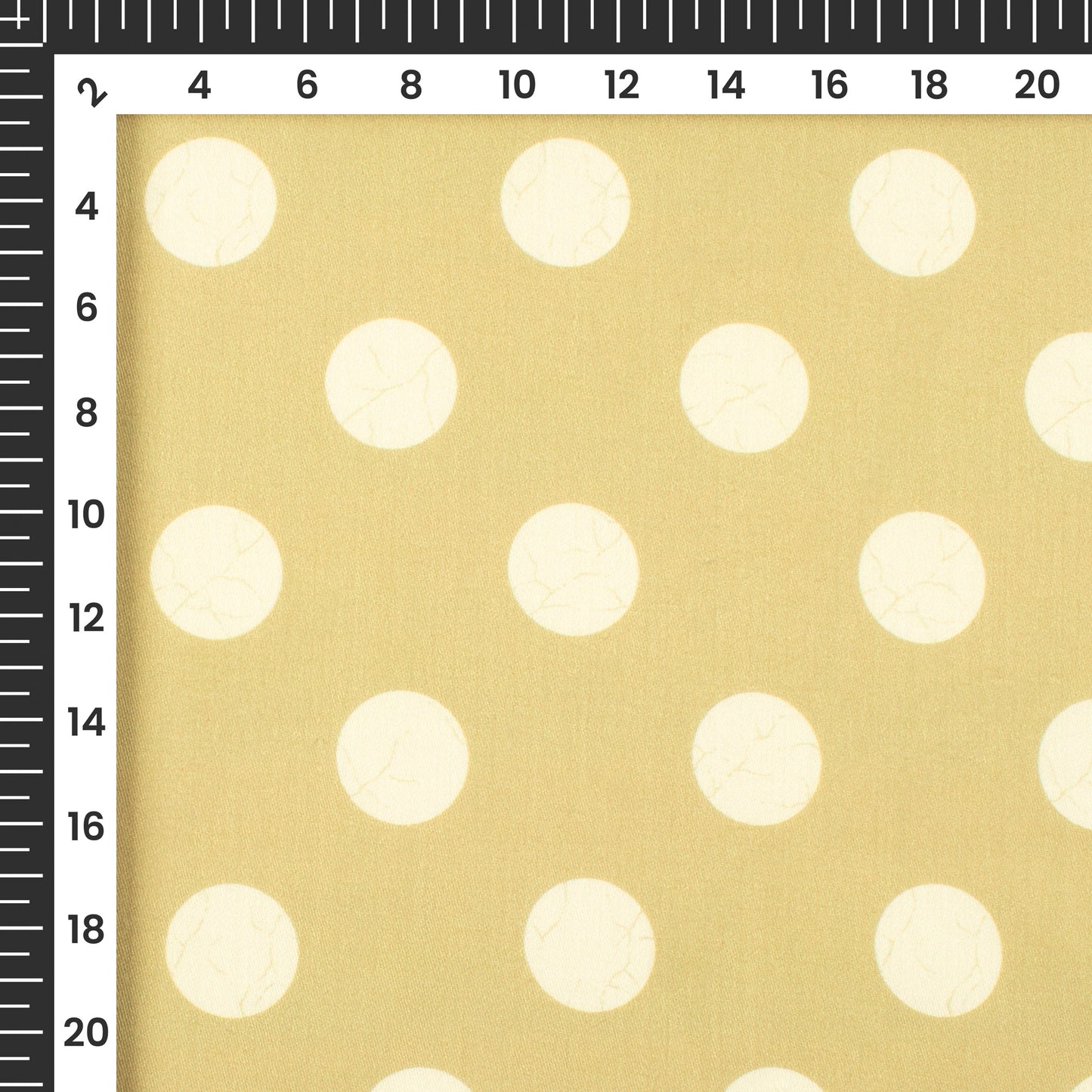 Sage Green Polka Dots Digital Print Poly Glazed Cotton Fabric