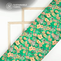 Best-Selling Classic Floral Digital Print Pure Cotton Mulmul Fabric