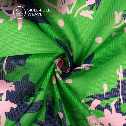Floral Splendor: Luxurious Digital Print Kota Doria Fabric