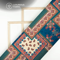 Luxurious Ethnic Digital Print Modal Satin Fabric