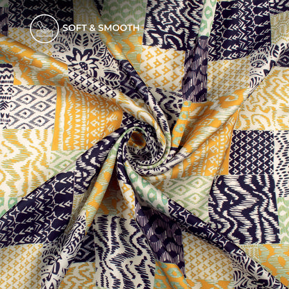 Glamorous Ethnic Digital Print Modal Satin Fabric