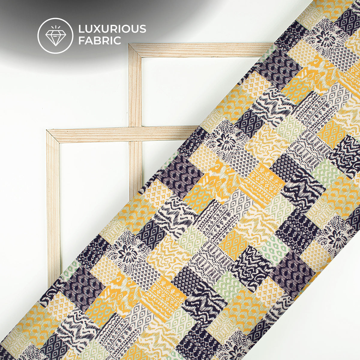 Glamorous Ethnic Digital Print Modal Satin Fabric