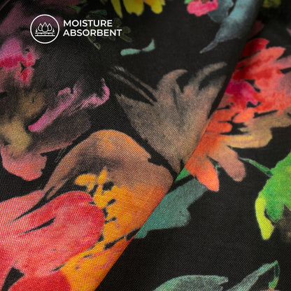 Botanial Beauty Digital Print Viscose Muslin Fabric