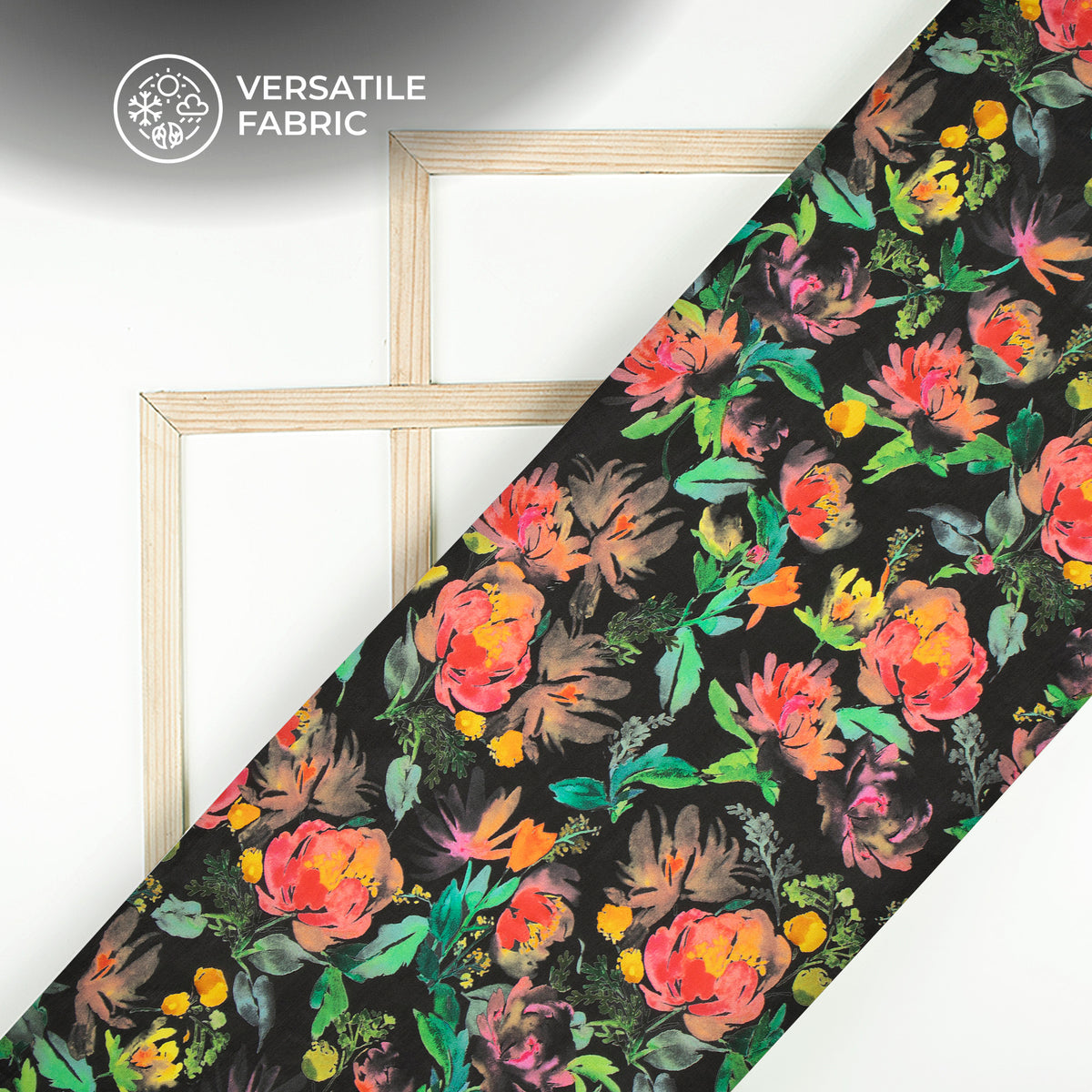 Botanial Beauty Digital Print Viscose Muslin Fabric