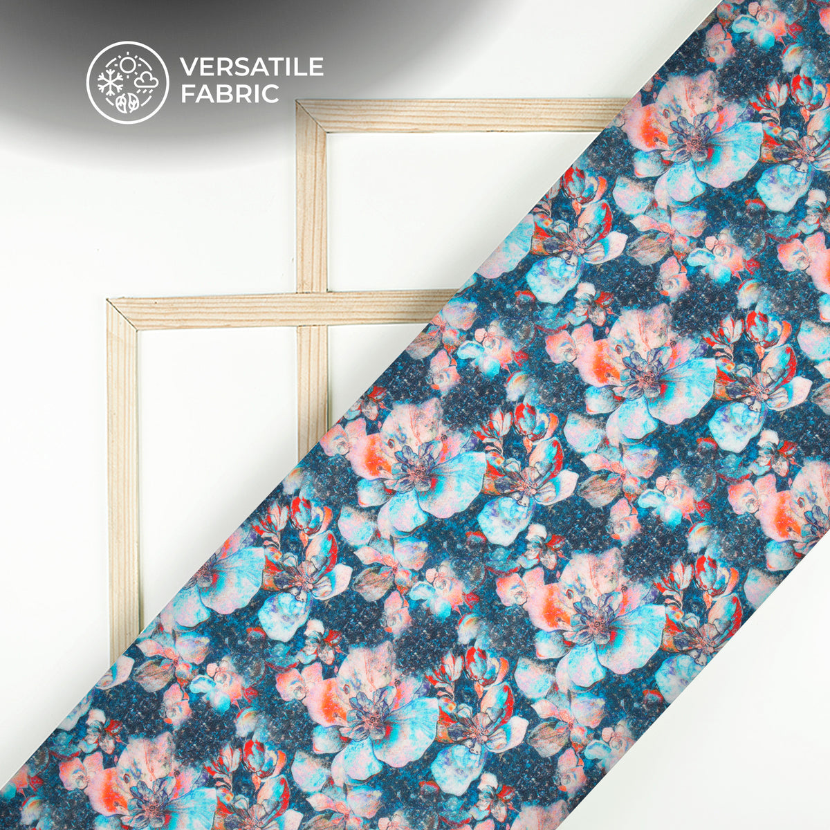 Tropical Bloom Digital Print Viscose Muslin Fabric