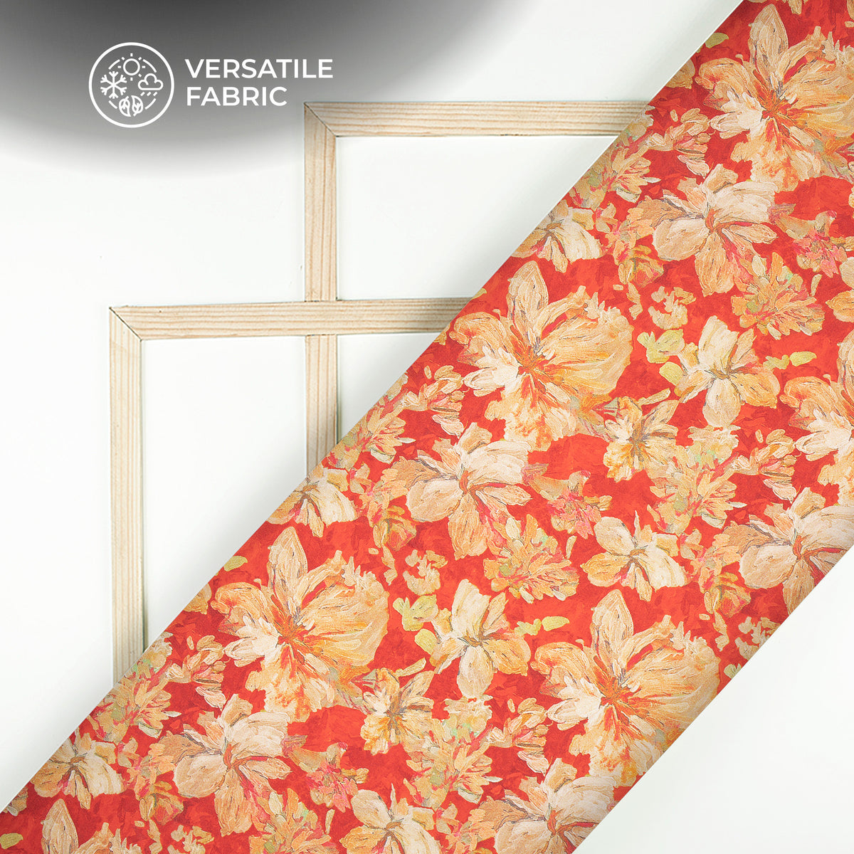 Graceful Floral Digital Print Viscose Muslin Fabric