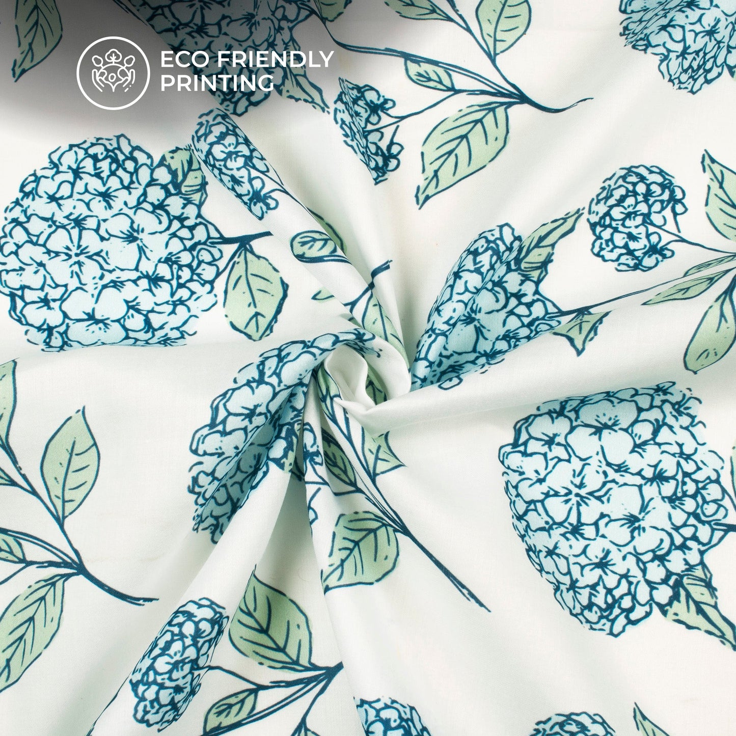 Blossom Soft: Floral Digital Print Poly Glazed Cotton Fabric